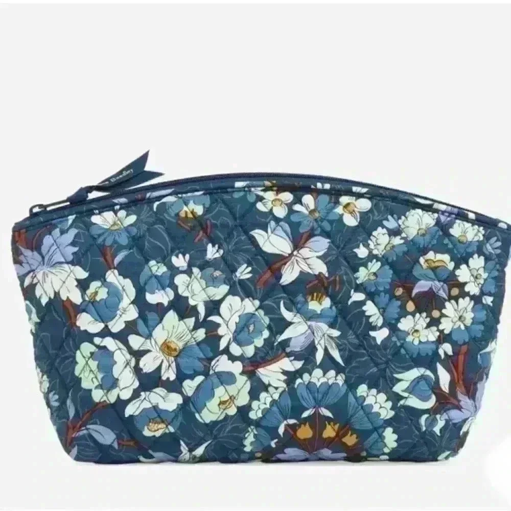 Vera Bradley Grand Travel Cosmetic in Floral Bursts NWT